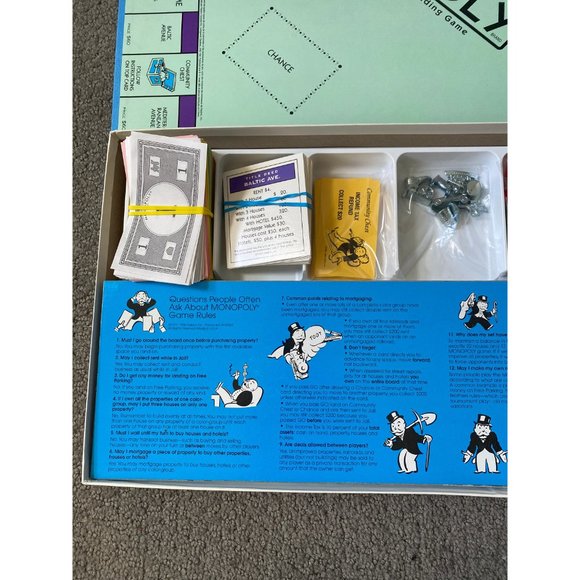 1996 Hasbro Parker Brothers Monopoly Board Game- Vintage Board Game - Picture 7 of 8
